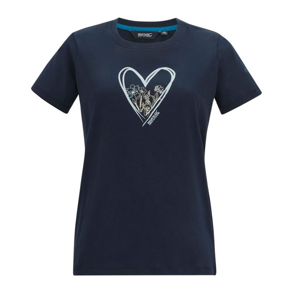 Regatta Womens/Ladies Filandra VX Heart T-Shirt / Navy